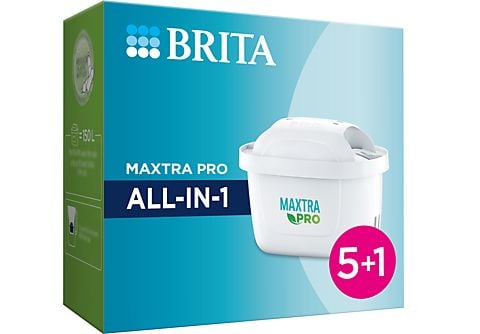 Recambio de filtros  Brita Maxtra PRO All-in-1, Pack de 6, Para Brita y  Brita Flow, Blanco
