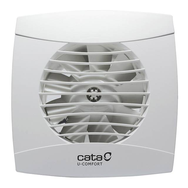 Egy fehér Cata U-Comfort ventilátor, elölnézet.