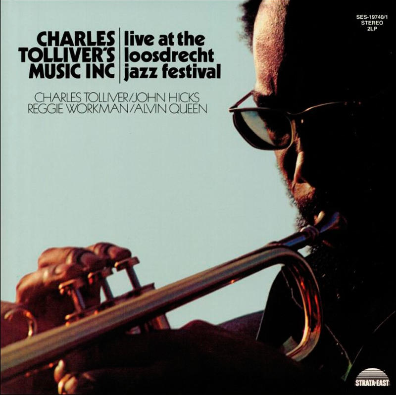 Album borítója egy trombitán játszó férfival. A szöveg: "Charles Tolliver's Music Inc. Live at Loosdrecht Jazz Festival".