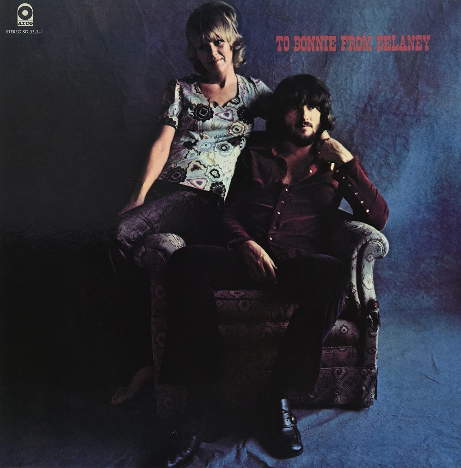 Album borító: egy férfi ül, egy nő mögötte. A szöveg: "TO BONNIE FROM DELANEY".