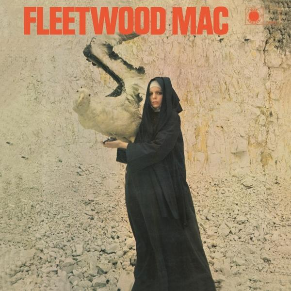 A Fleetwood Mac album borítója. Egy fekete ruhás nő egy fehér madarat tart.