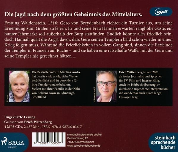 Erich Wittenberg - Die Prophezeiung der Templer  - (MP3-CD)