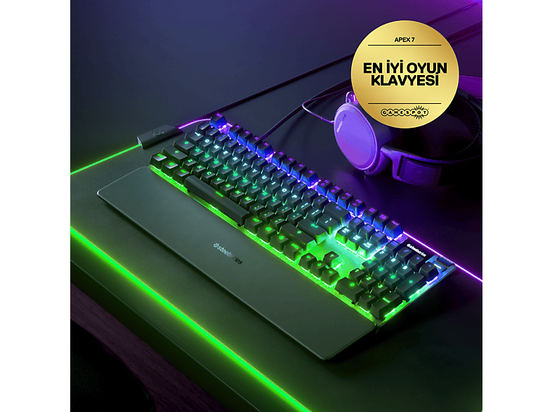 STEELSERIES Apex 7 Türkçe Mekanik OLED Smart Display RGB