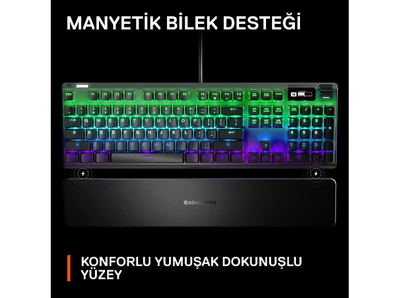 STEELSERIES Apex Pro Mekanik USB Klavye Siyah_9