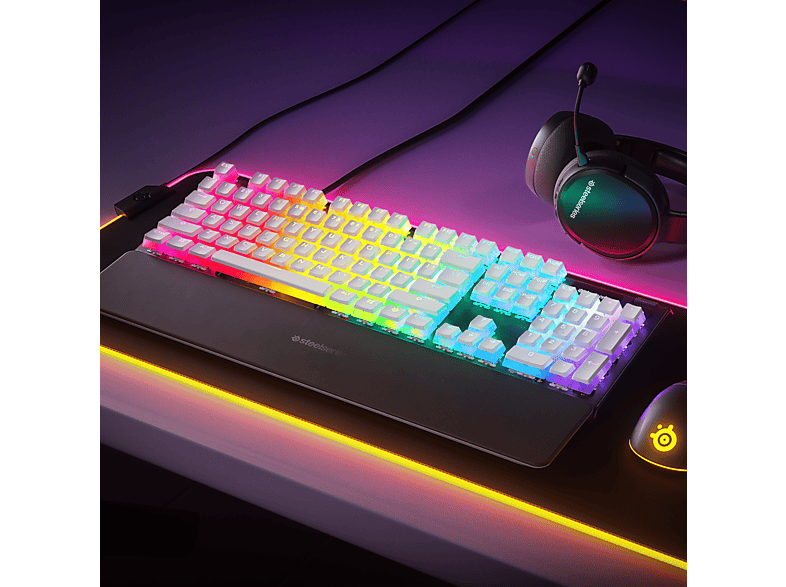 STEELSERIES Prismcaps UK Tuş Dizilimi Oyun Klavye Tuşu Beyaz_6