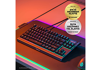 STEELSERIES Apex 3 TKL Gaming Klavye Siyah_5