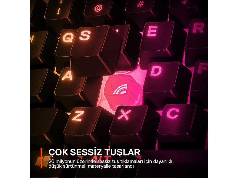 STEELSERIES Apex 3 TKL Gaming Klavye Siyah_7