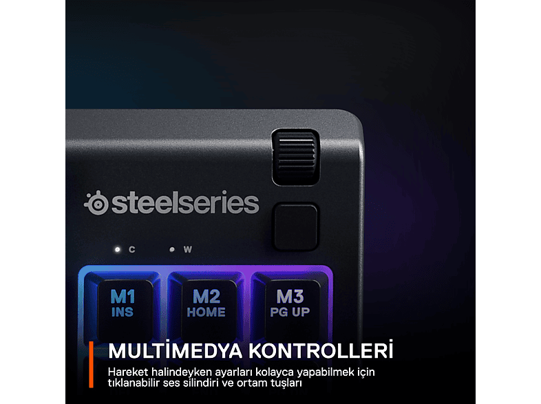 STEELSERIES Apex 3 TKL Gaming Klavye Siyah_9