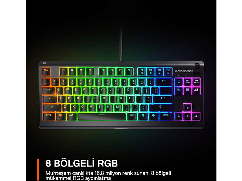 STEELSERIES Apex 3 TKL Gaming Klavye Siyah_10