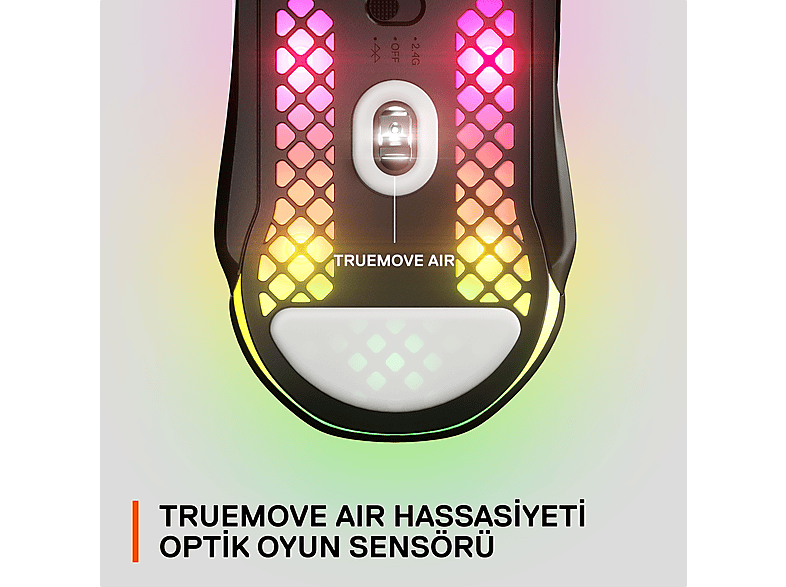 STEELSERIES Aerox 5 Wireless Ultra Hafif Kablosuz Oyuncu Mouse Siyah_11