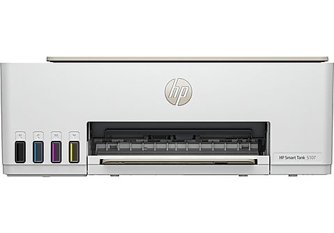 Impresora multifunción  HP Smart Tank 5107, Color, Con deposito de tinta  recargable, WiFi, Hasta 3 años de impresión incluida, Blanco