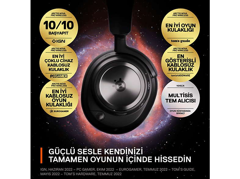 STEELSERIES Arctis Nova Pro Wireless Kablosuz Gaming Kulak Üstü