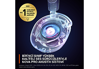 STEELSERIES Arctis Nova Pro Wireless Kablosuz Gaming Kulak Üstü Kulaklık Siyah_5