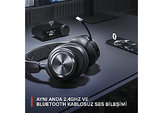 STEELSERIES Arctis Nova Pro Wireless Kablosuz Gaming Kulak Üstü Kulaklık Siyah_9