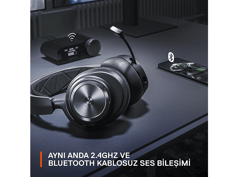 STEELSERIES Arctis Nova Pro Wireless Kablosuz Gaming Kulak Üstü Kulaklık Siyah_9