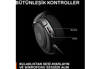 STEELSERIES Arctis Nova 1 Multi-System Oyuncu Kulak Üstü Kulaklık Siyah_10