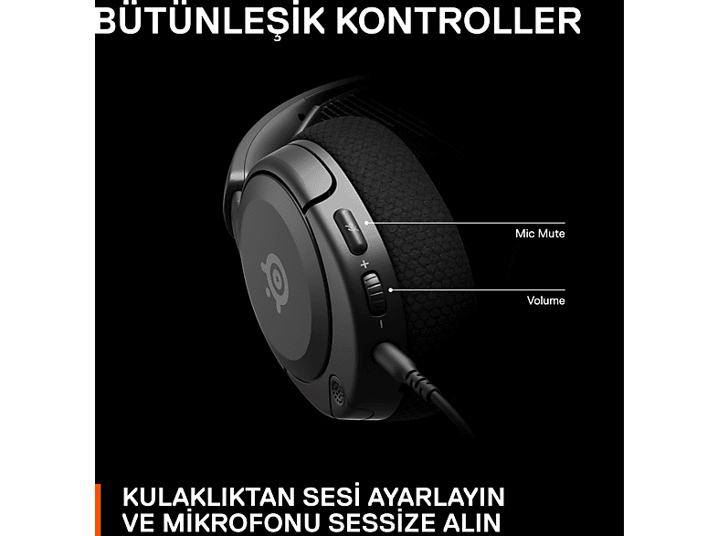 STEELSERIES Arctis Nova 1 Multi-System Oyuncu Kulak Üstü Kulaklık Siyah_10