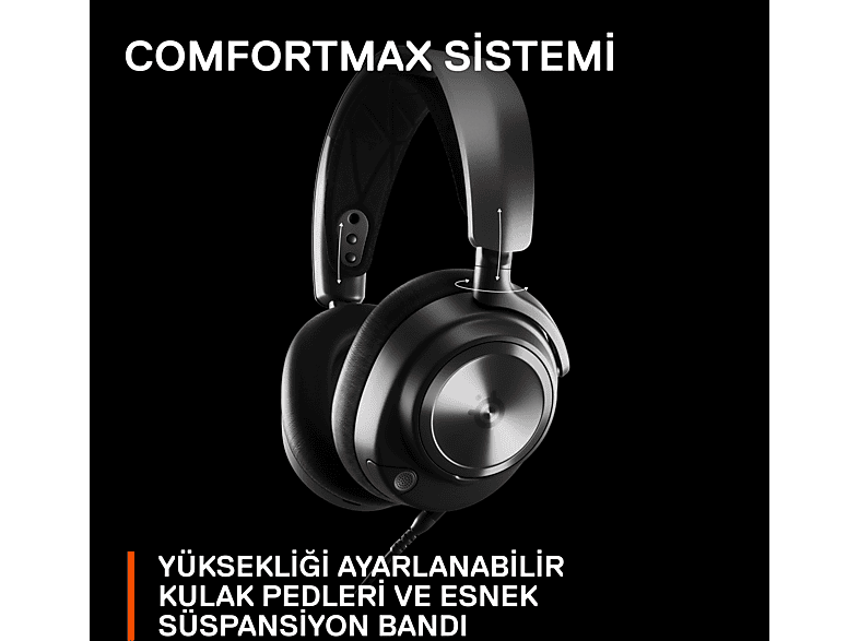 STEELSERIES Arctis Nova Pro Xbox Çok Sistemli Gaming Kablolu Kulak Üstü Kulaklık Siyah_11