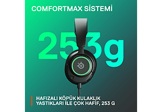 STEELSERIES Arctis Nova 3 Multi-System Oyuncu Kulak Üstü Kulaklık Siyah_11