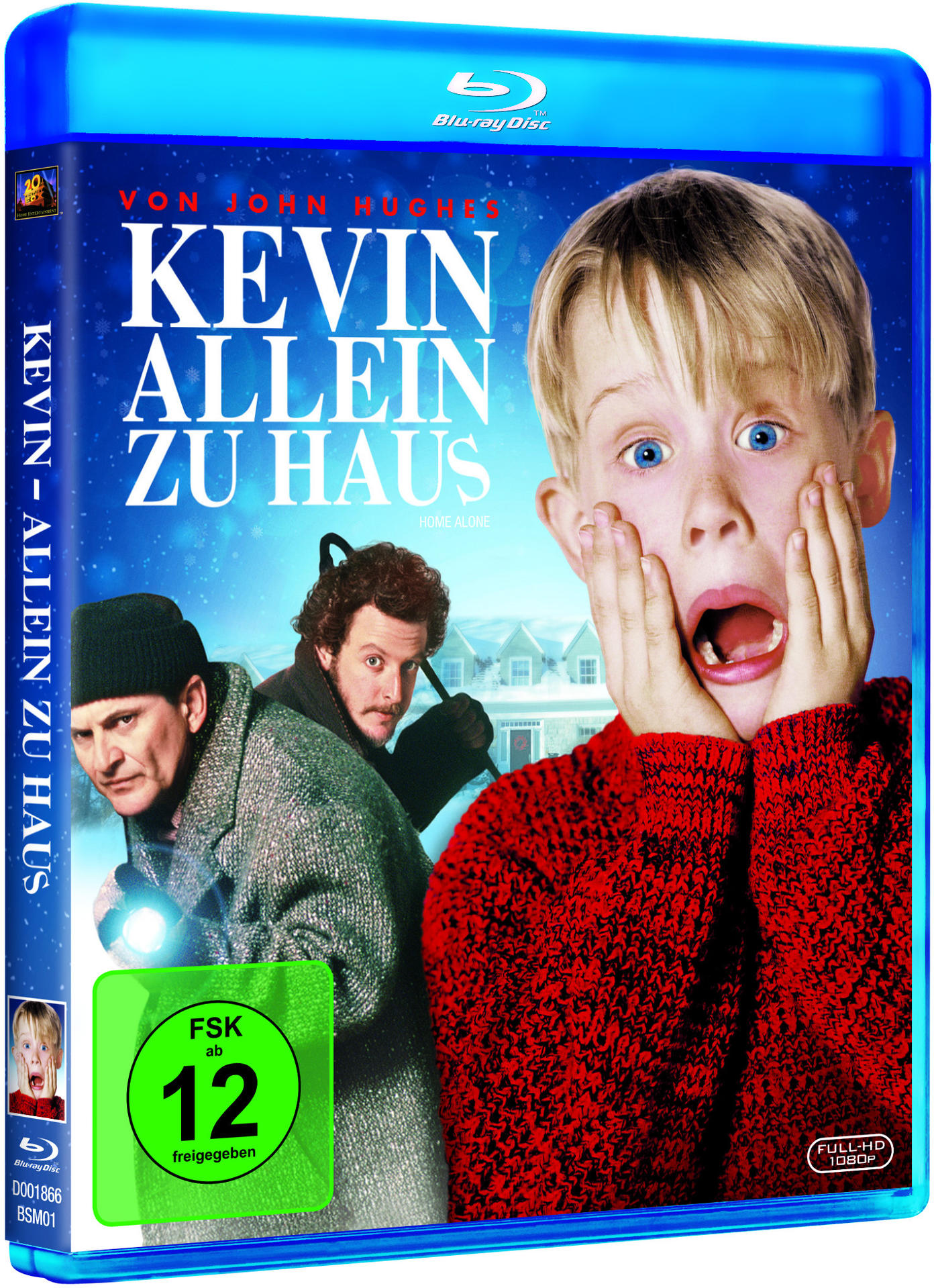 Ein Filmcover für „Kevin – Allein zu Haus“ auf Deutsch, mit Schauspielern und einem Jungen.