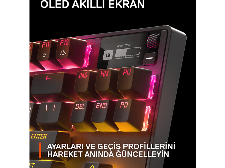 STEELSERIES Apex Pro TKL (2023) Mekanik Oyuncu Klavyesi Siyah_10