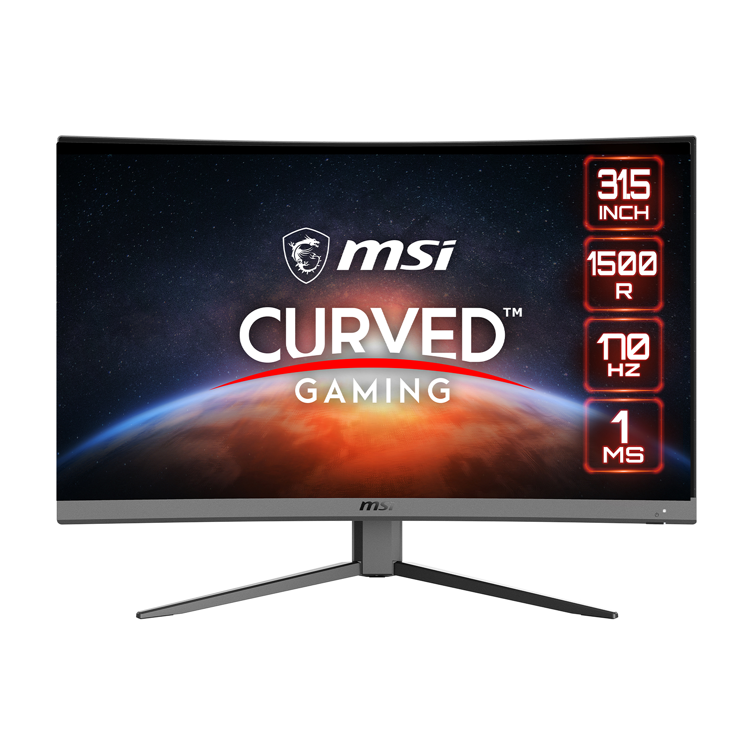 MSI G32Cq4 E2 Monitor, 31,5 pollici, Wqhd, 2560 x 1440 Pixel