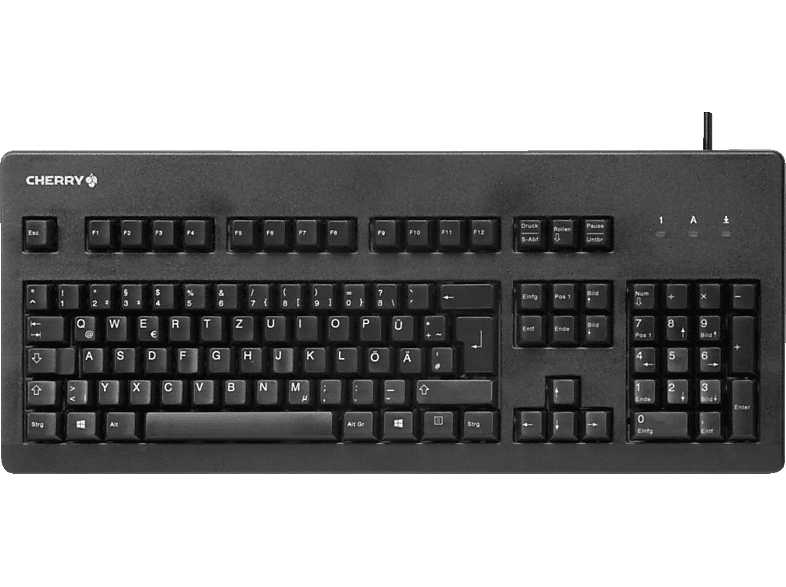 Kabelgebunden, MX Mechanisch, CHERRY Blue, G80-3000 Cherry Combo, MX Tastatur, Schwarz