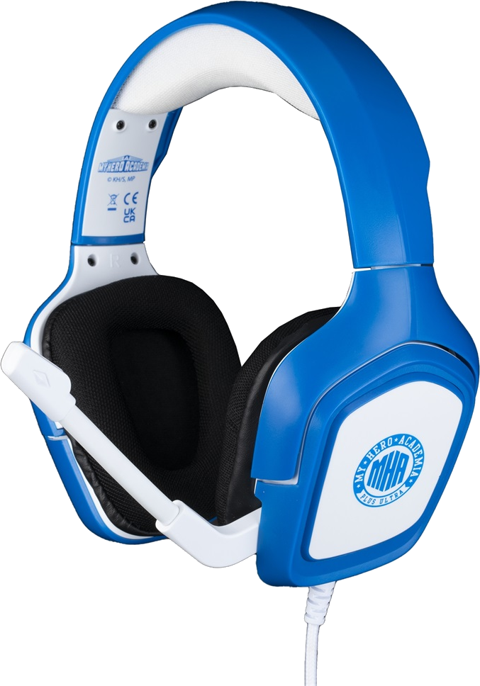 KÖNIX My Hero Academia 2.0 vezetékes sztereó gaming headset, kék / fehér