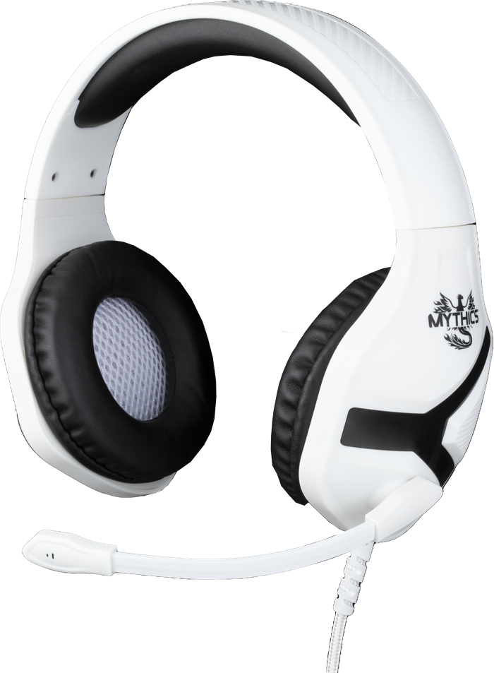 KÖNIX Mythics Nemesis PlayStation 5 vezetékes sztereó gaming headset, fehér / fekete