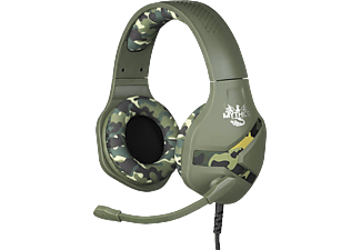 KÖNIX Mythics Nemesis Camo vezetékes sztereó gaming headset, zöld / terepmintás