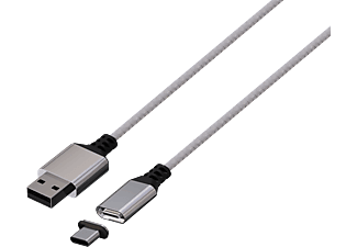 KÖNIX Mythics Xbox Series S/X fehér töltőkábel mágnesfejjel USB-A-ról USB-C-re, 3 m