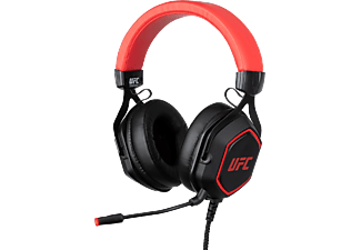 KÖNIX UFC 7.1 vezetékes sztereó gaming headset, fekete / piros