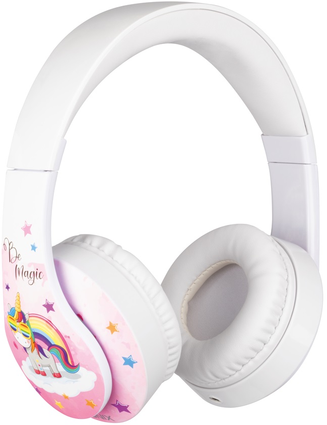 KÖNIX Unik - Be Magic vezetékes sztereó gaming headset, fehér / mintás