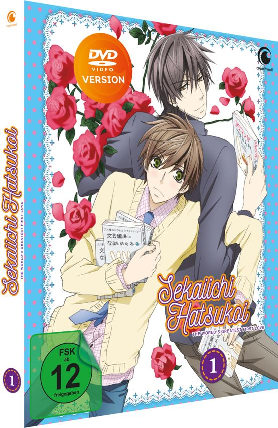 DVD-Cover mit zwei Anime-Charakteren, Rosen und Text.