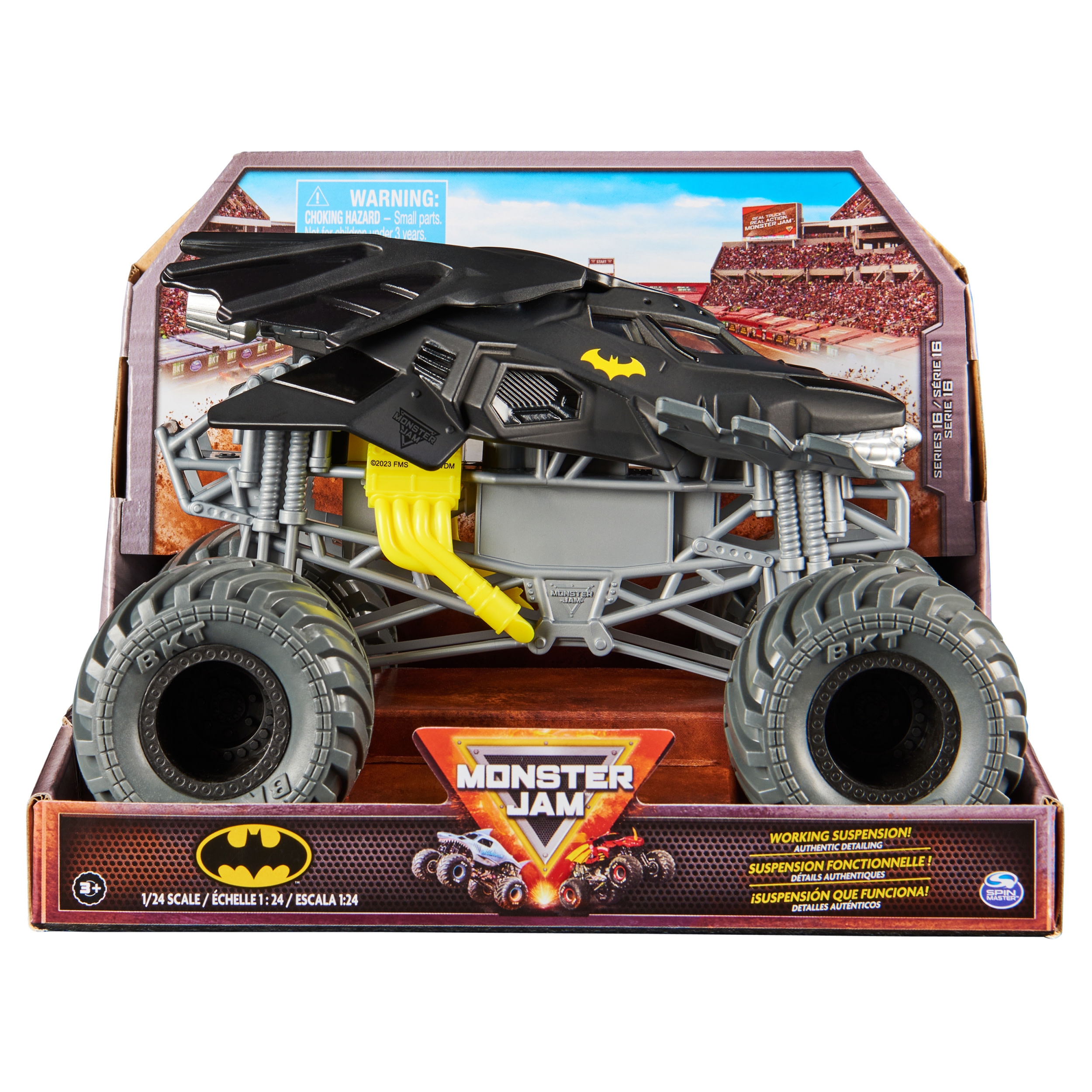 MASTER MNJ Jam Monster SPIN 1:24 Spielzeugauto Mehrfarbig Batmobile Die Cast