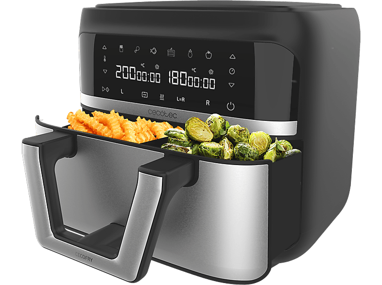 Cecofry DuoSize 9000 Freidora de aire. Freidora sin aceite. Air fryer  Cecotec