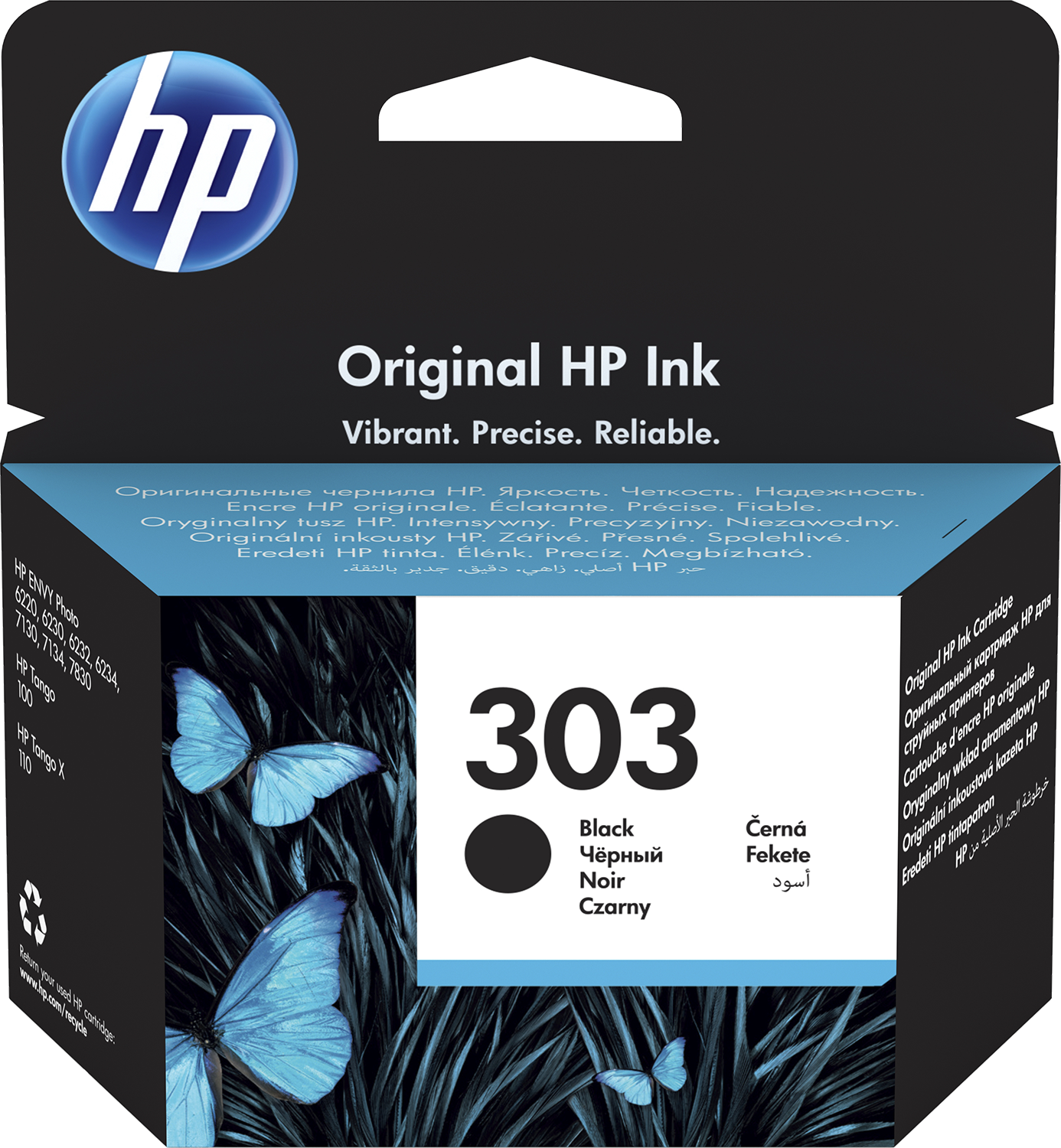 HP No.303 fekete eredeti tintapatron (T6N02AE)