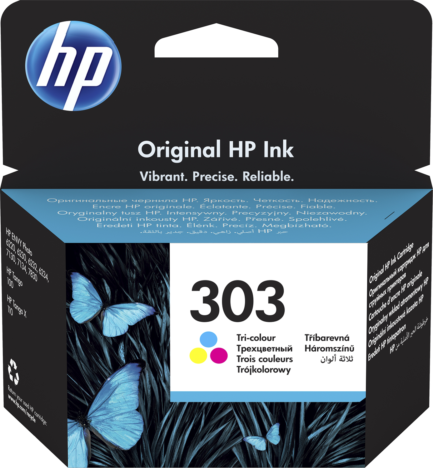HP No.303 színes eredeti tintapatron (T6N01AE)
