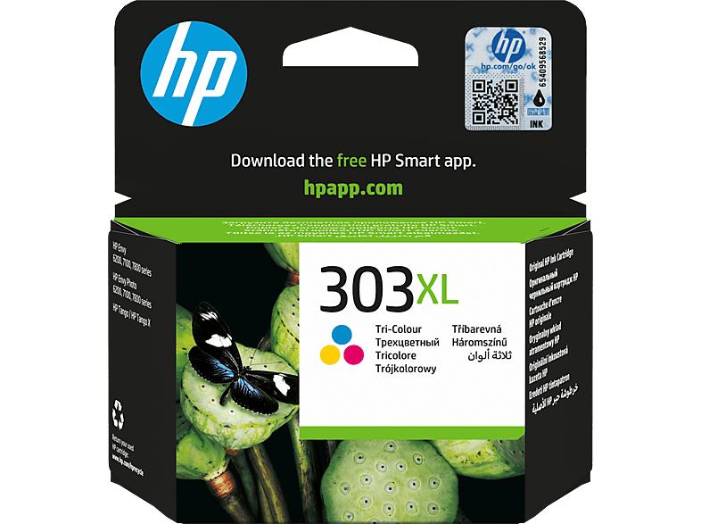 HP No.303XL nagy kapacitású színes eredeti tintapatron (T6N03AE)