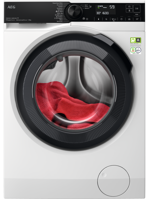 AEG LFR83866OE UniversalDose elöltöltős gőzmosógép, 8 kg, 1600 f/p., A
