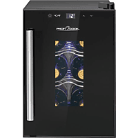 PROFI COOK PC-WK 1230 Getränkekühlschrank für 6 Flaschen +11 °C bis +18 °C (freistehend, 189 kWh, EEK: G, Schwarz, Anzahl Flaschen: 6)