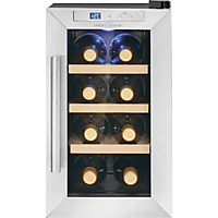 PROFI COOK PC-WK 1233 Getränkekühlschrank für 8 Flaschen +11 °C bis +18 °C (freistehend, 190 kWh, EEK: G, Silber, Anzahl Flaschen: 8)