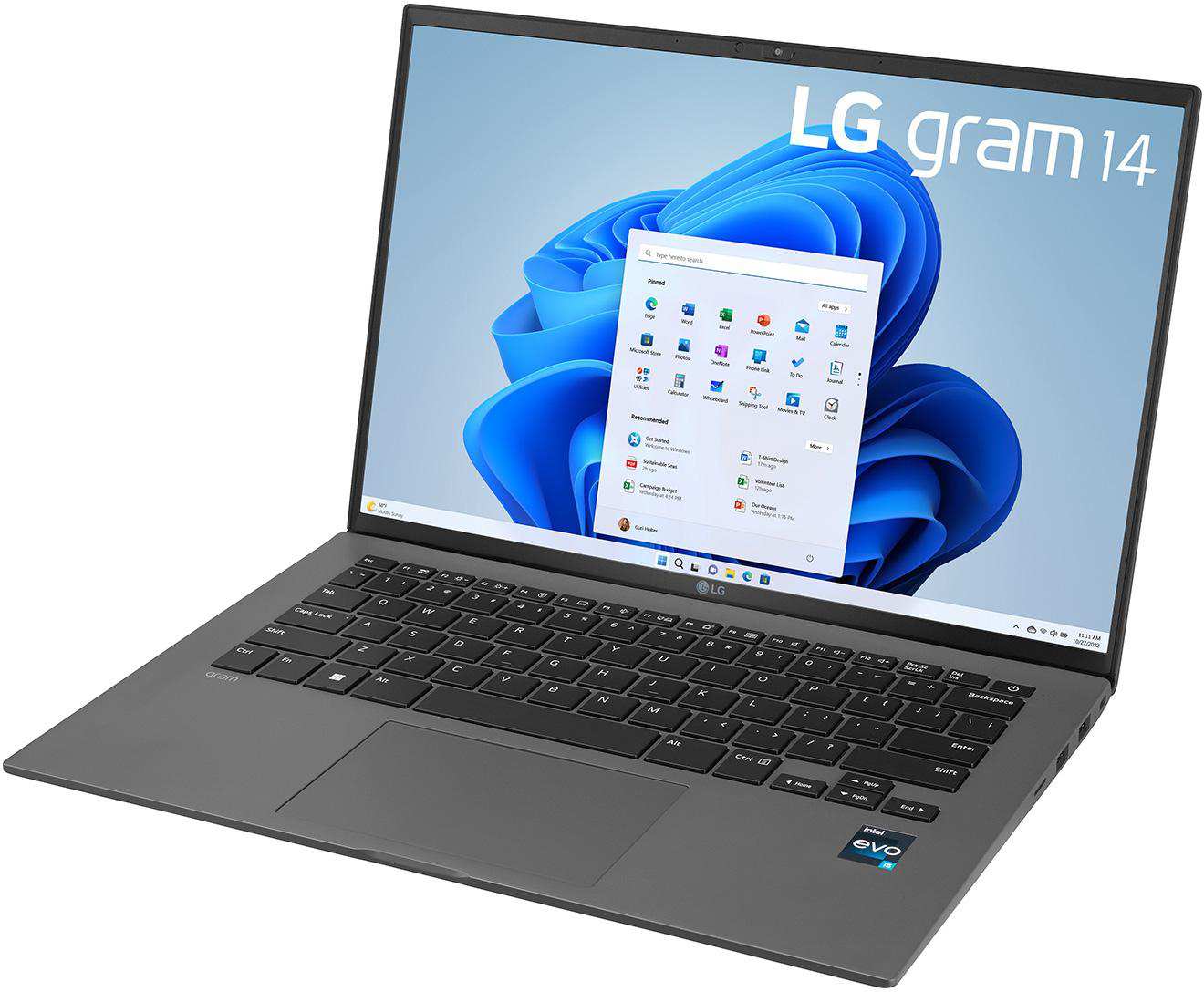 i7 mit LG Graphics, SSD, Prozessor, Iris® gram, Core™ Grau Display, 16 1 Intel® Zoll Intel® TB 14Z90R-G.AA79G Xe 14 RAM, GB Notebook