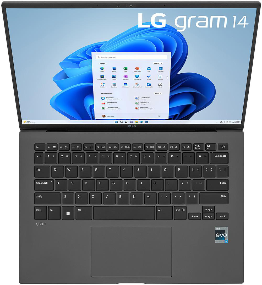 Display, i7 TB RAM, Notebook Intel® 14 mit Xe Iris® gram, Core™ 16 Intel® Graphics, 1 GB LG SSD, Grau Zoll 14Z90R-G.AA79G Prozessor,
