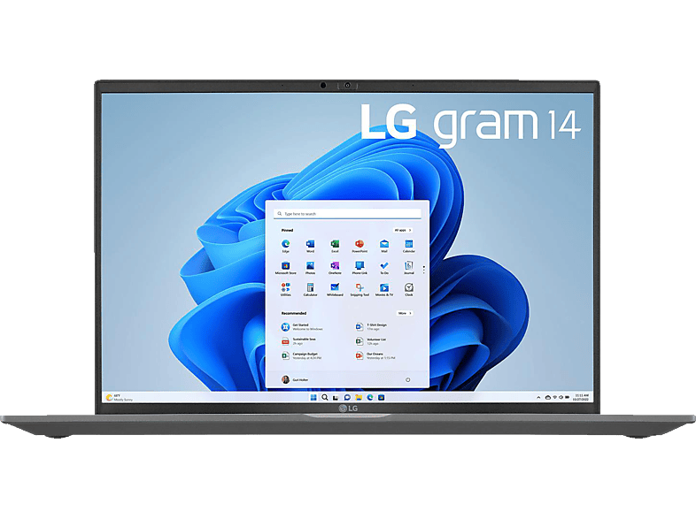 LG 14Z90R-G.AA79G gram, Notebook mit 14 Zoll Display, Intel® Core™ i7 Prozessor, 16 GB RAM, 1 TB SSD, Intel® Iris® Xe Graphics, Grau