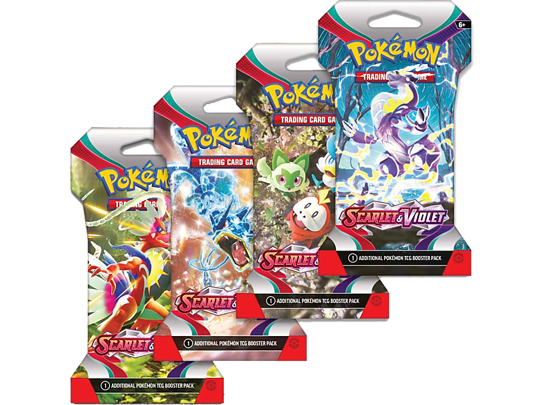 Juego - Magicbox Pokémon TCG: Scarlet & Violet Sleeved, Booster con 10 cartas, Aleatorio