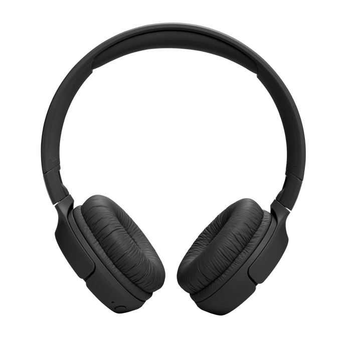 Auriculares negros, diseño circumaural, almohadillas y diadema visibles, aislados sobre fondo negro.
