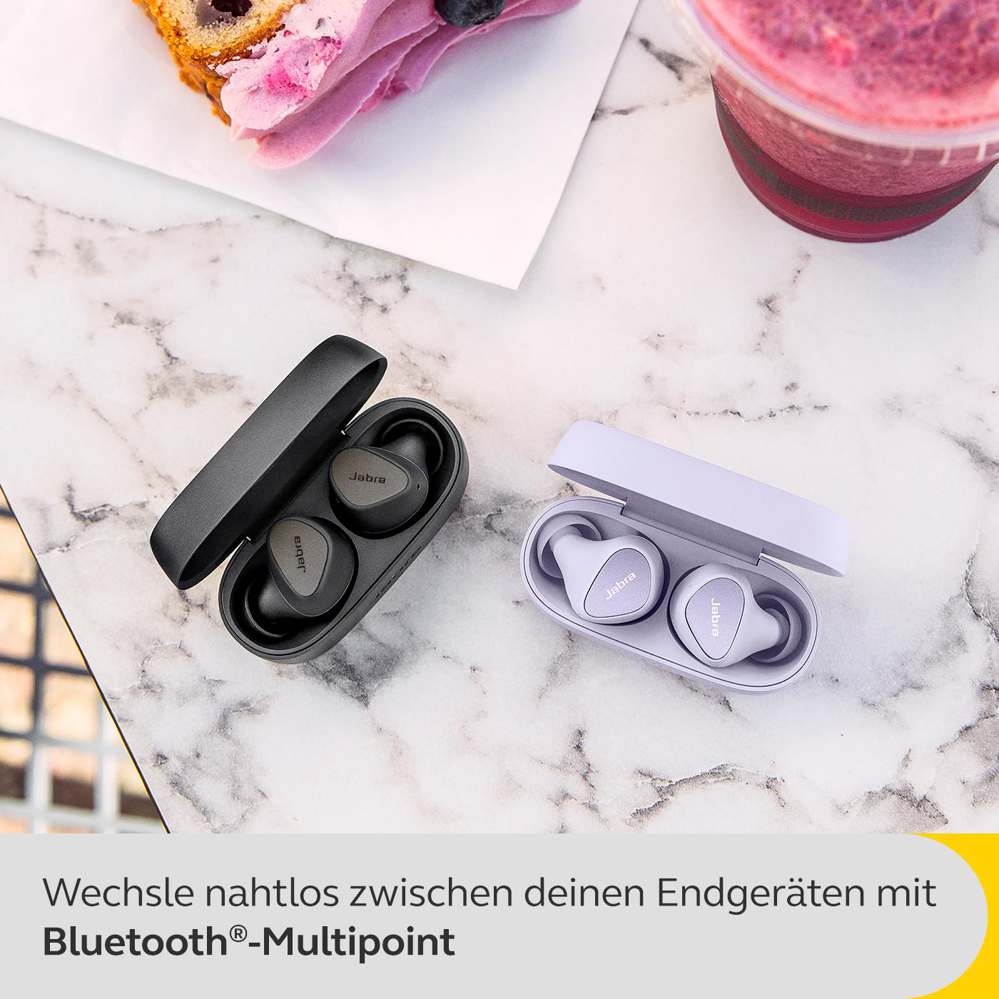 JABRA Elite 4, mit ANC, In-ear Kopfhörer Bluetooth Lilac