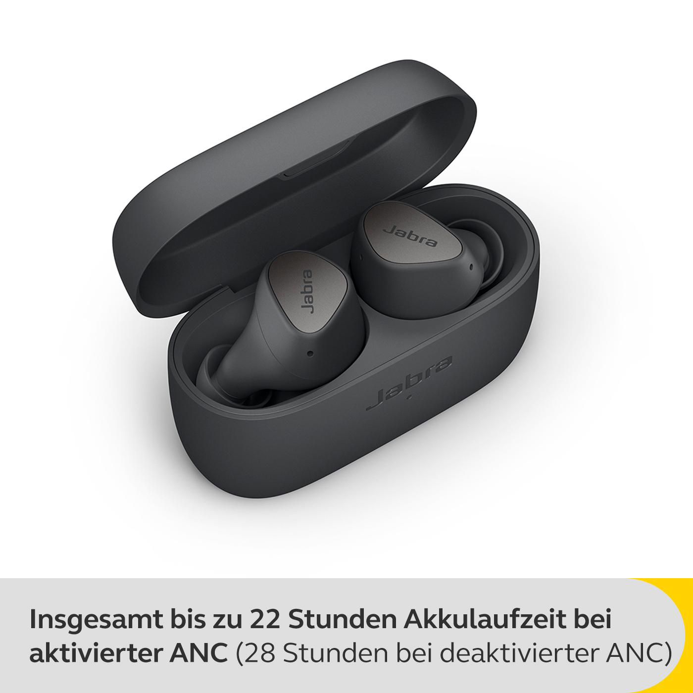 JABRA Elite mit Kopfhörer 4, In-ear ANC, Grey Bluetooth