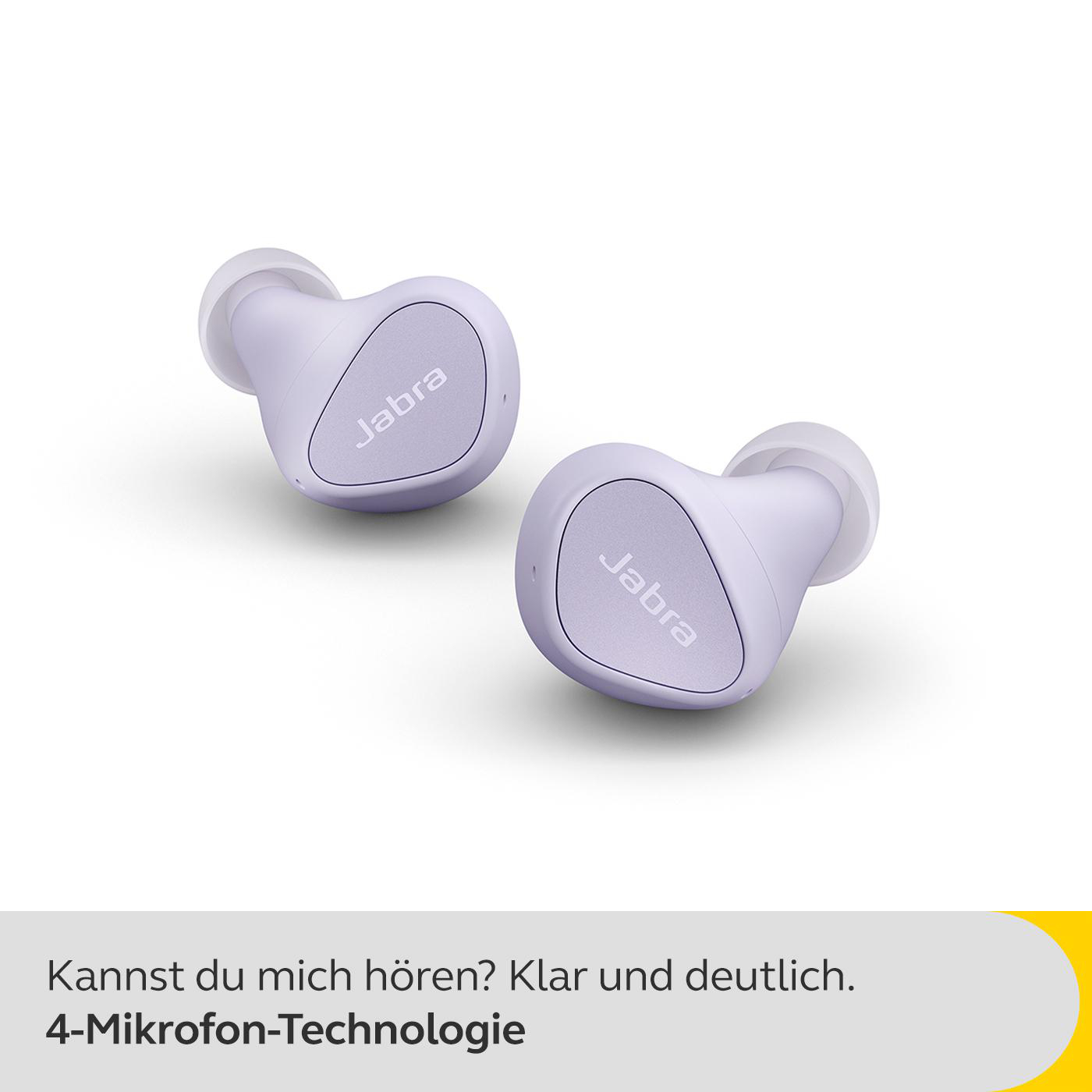 JABRA Elite 4, mit ANC, In-ear Kopfhörer Bluetooth Lilac